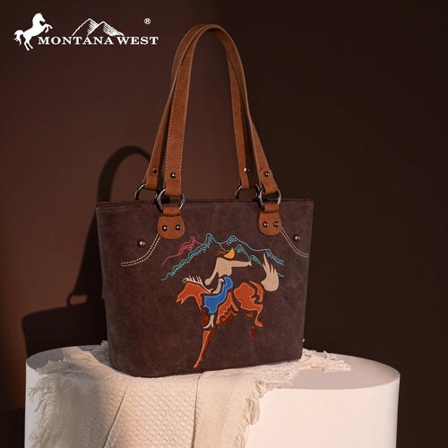 Montana West Embroidered Collection Concealed Carry Tote