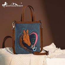 Load image into Gallery viewer, Embroidered Mini Tote Crossbody