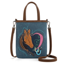 Load image into Gallery viewer, Embroidered Mini Tote Crossbody