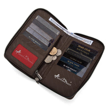 Load image into Gallery viewer, Embroidered Collection Phone Wallet Crossbody  Coffee