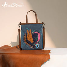 Load image into Gallery viewer, Embroidered Mini Tote Crossbody