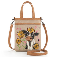 Load image into Gallery viewer, Embroidered Mini Tote Crossbody